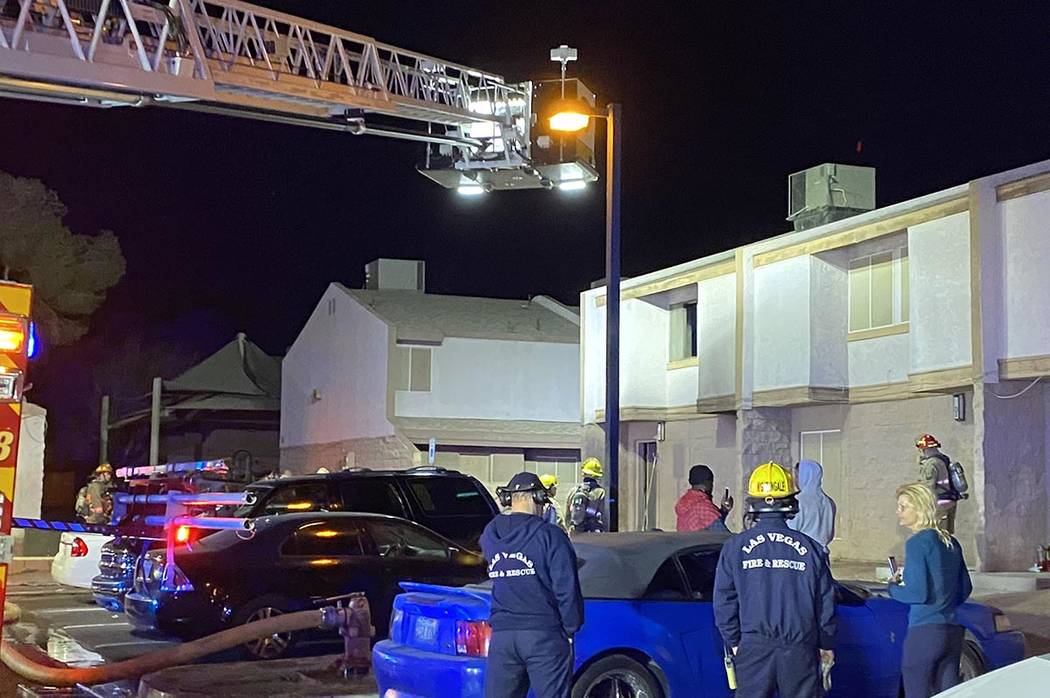 Nobody injured in northeast Las Vegas apartment fire Las Vegas Review