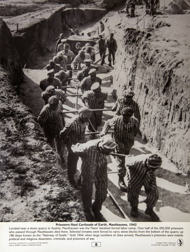 Jackdaw Photo Collections historical photo as prisoners haul cartloads of earth in Mauthhausen ...