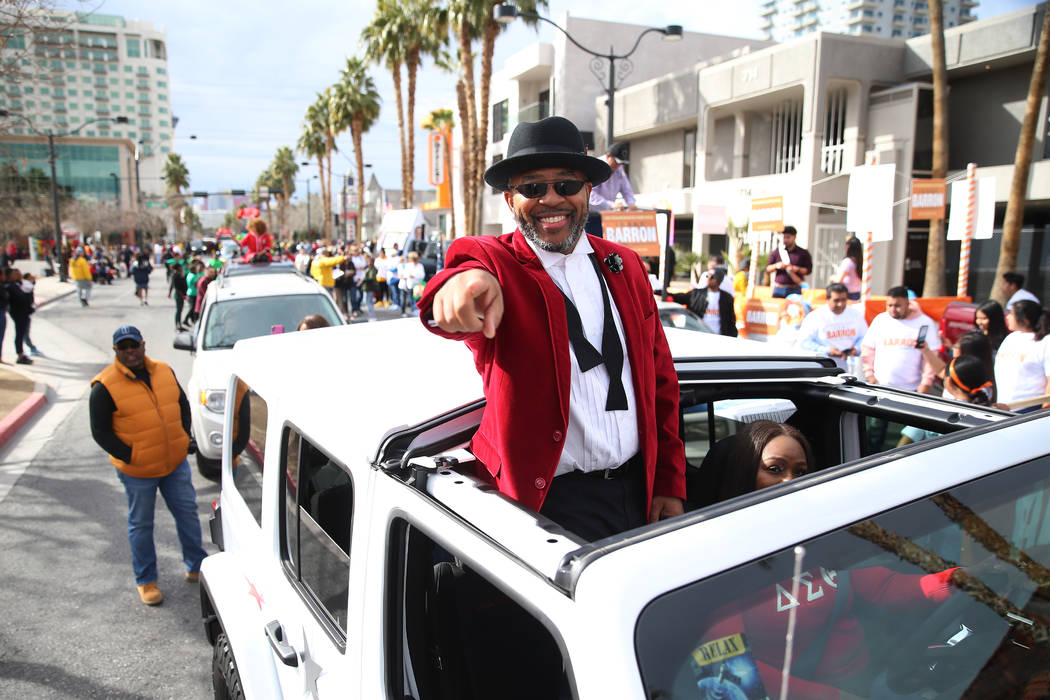 Grand Marshal Craig Knight during the 38th annual Dr. Martin Luther King Jr. Parade in downtown ...