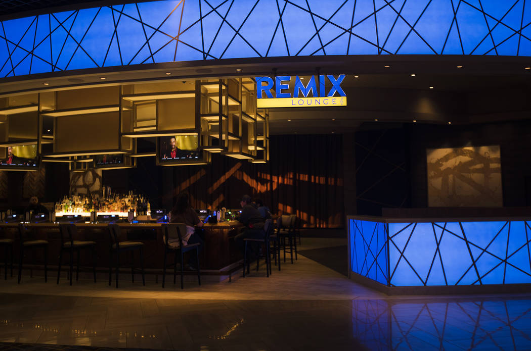 The new Remix Lounge at the Strat in Las Vegas, Monday, Jan. 20, 2020. The Strat recently rebra ...