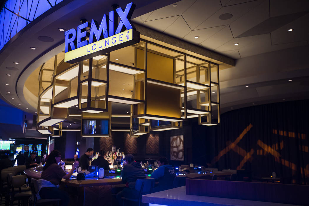 The new Remix Lounge at the Strat in Las Vegas, Monday, Jan. 20, 2020. The Strat recently rebra ...