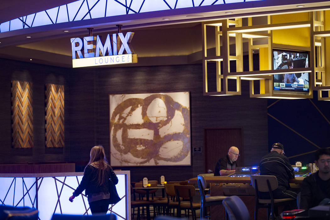 The new Remix Lounge at the Strat in Las Vegas, Monday, Jan. 20, 2020. The Strat recently rebra ...