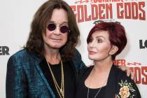 A June 11, 2018, file photo shows musician Ozzy Osbourne, left, and his wife Sharon Osbourne a ...