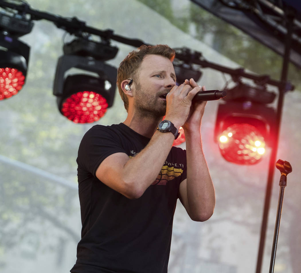 Dierks Bentley performs on NBC's Today show at Rockefeller Plaza on Thursday, Aug. 1, 2019, in ...