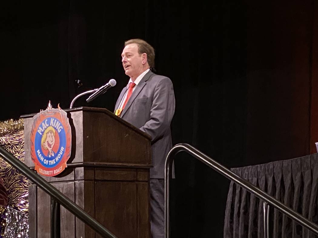 Fielding West is shown at the honorary roast of Mac King during the Society of American Magicia ...