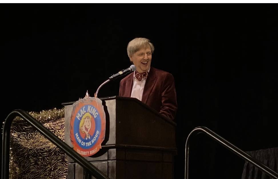 Mac King is shown at his honorary roast during the Society of American Magicians Convention at ...