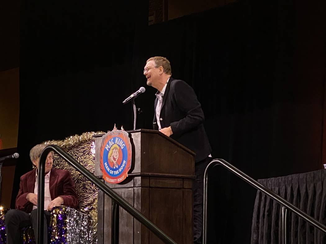 Penn Jillette is shown at the honorary roast of Mac King during the Society of American Magicia ...