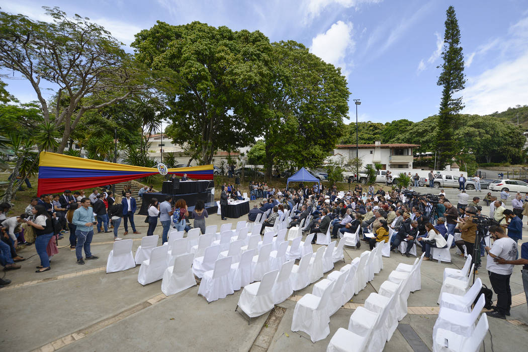 Opposition lawmakers hold a legislative session without the presence of government-allied lawma ...