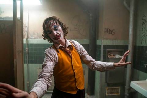 This image released by Warner Bros. Pictures shows Joaquin Phoenix in a scene from "Joker. ...