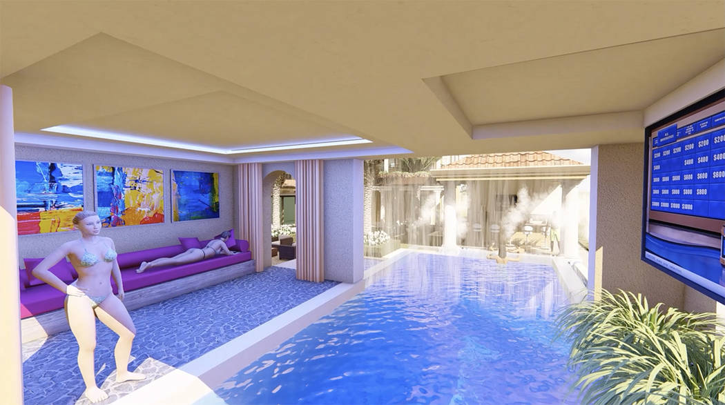 The mansion will have a two-level pool. (Luxurious Real Estate)