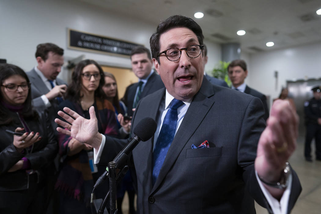 Speaking to reporters, Jay Sekulow, President Donald Trump's personal lawyer, attacks the Democ ...