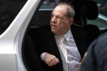 Harvey Weinstein gets into a vehicle as he leaves the courthouse following the second day of hi ...