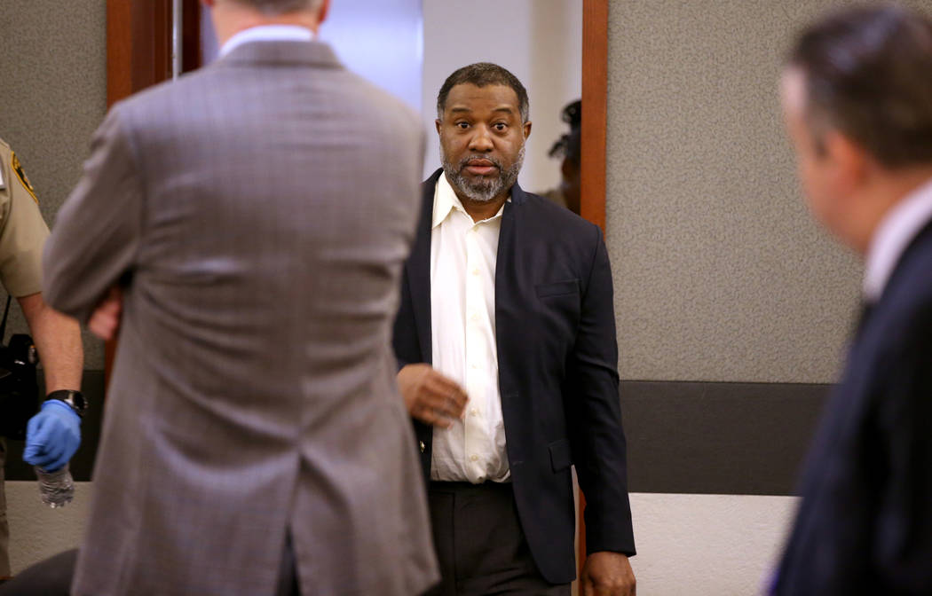 Charles Talley Jr. arrives in the courtroom for the verdict in his murder and sexual assault tr ...