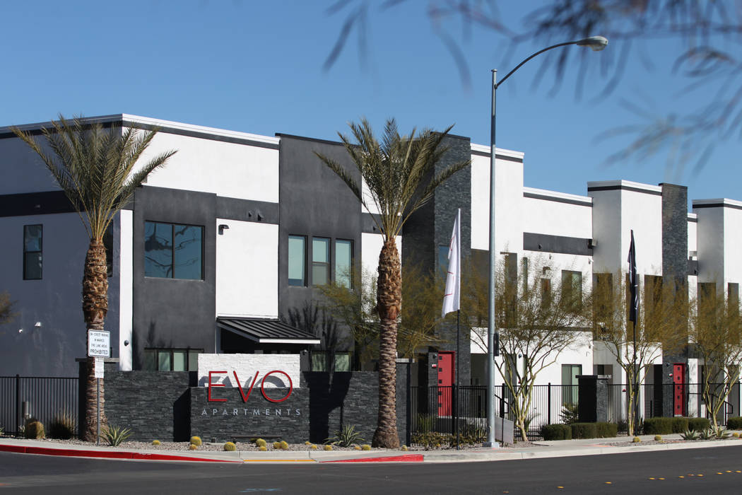 EVO Apartments in Las Vegas, Friday, Jan. 24, 2020. (Erik Verduzco/Las Vegas Review-Journal) @E ...