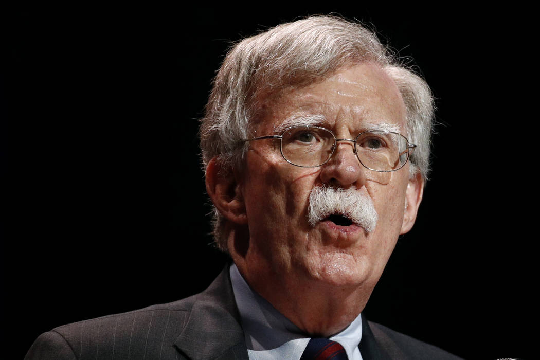 The-national security adviser John Bolton speaks at the Christians United for Israel's annual s ...