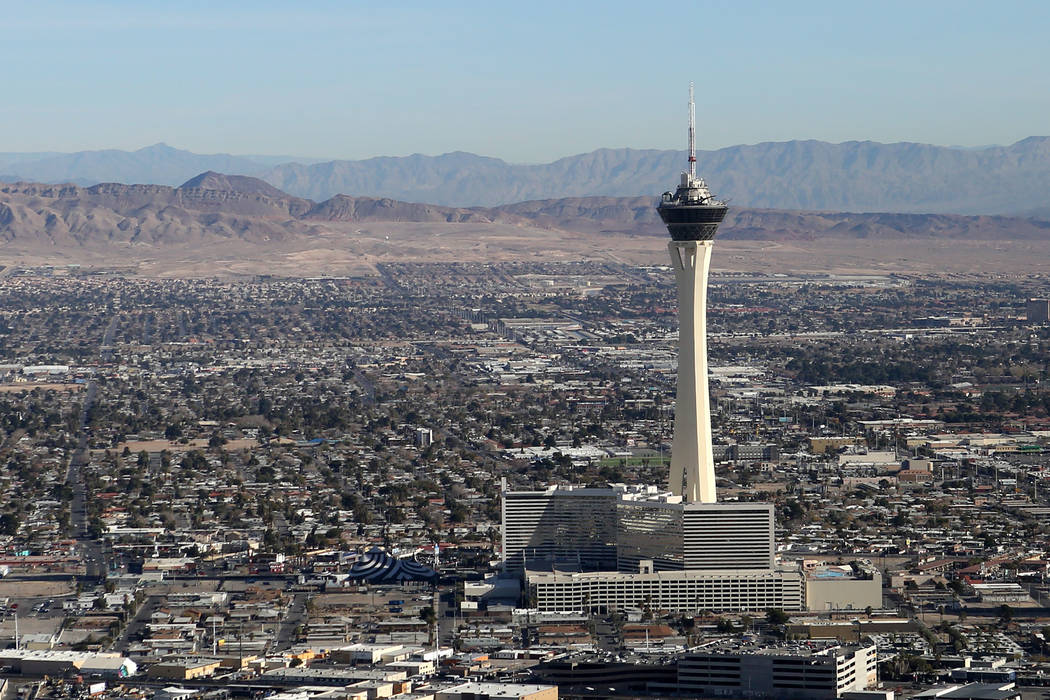 WInds of 20 mph will blow through the Las Vegas Valley on Monday, Jan. 27, 2020, and early in t ...