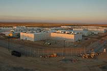 The Nevada Southern Detention Center in Pahrump, owned by CoreCivic, a private company, termina ...
