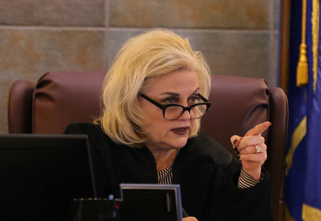 Judge Michelle Leavitt presides during jury selection in the trial of Ray Charles Brown, who fa ...