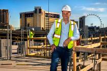 Developer Jonathan Fore at his new apartment complex currently under construction off Morgan Ca ...