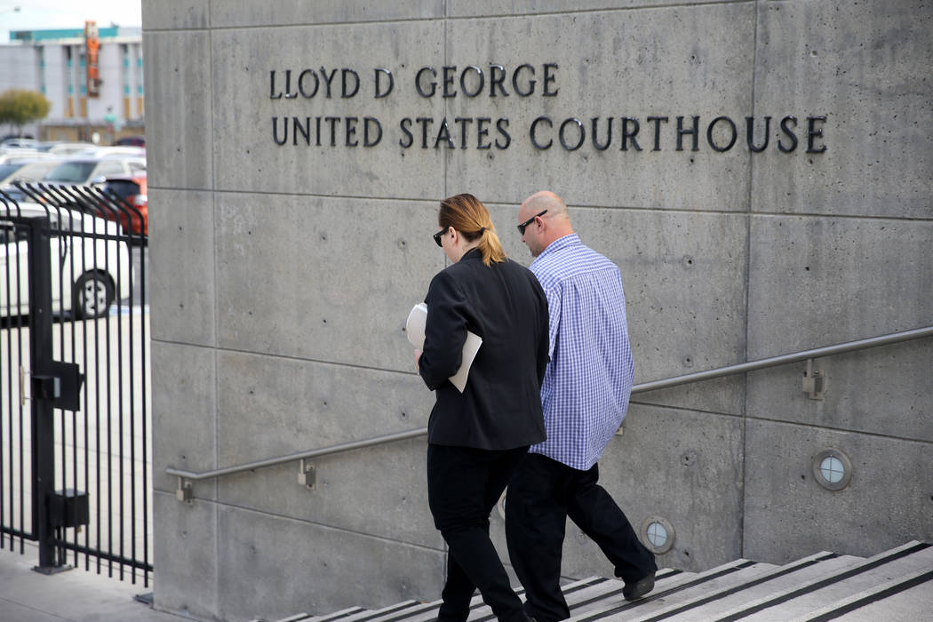A power outage at the Lloyd D. George Courthouse at 333 Las Vegas Boulevard South shut down the ...