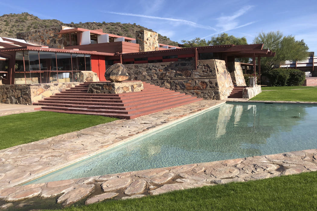 In this photo taken Nov. 23, 2018, is Frank Lloyd Wright's Taliesin West in Scottsdale, Ariz. T ...