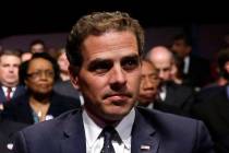 In an Oct. 11, 2012, file photo, Hunter Biden waits for the start of the his father's, Vice Pre ...
