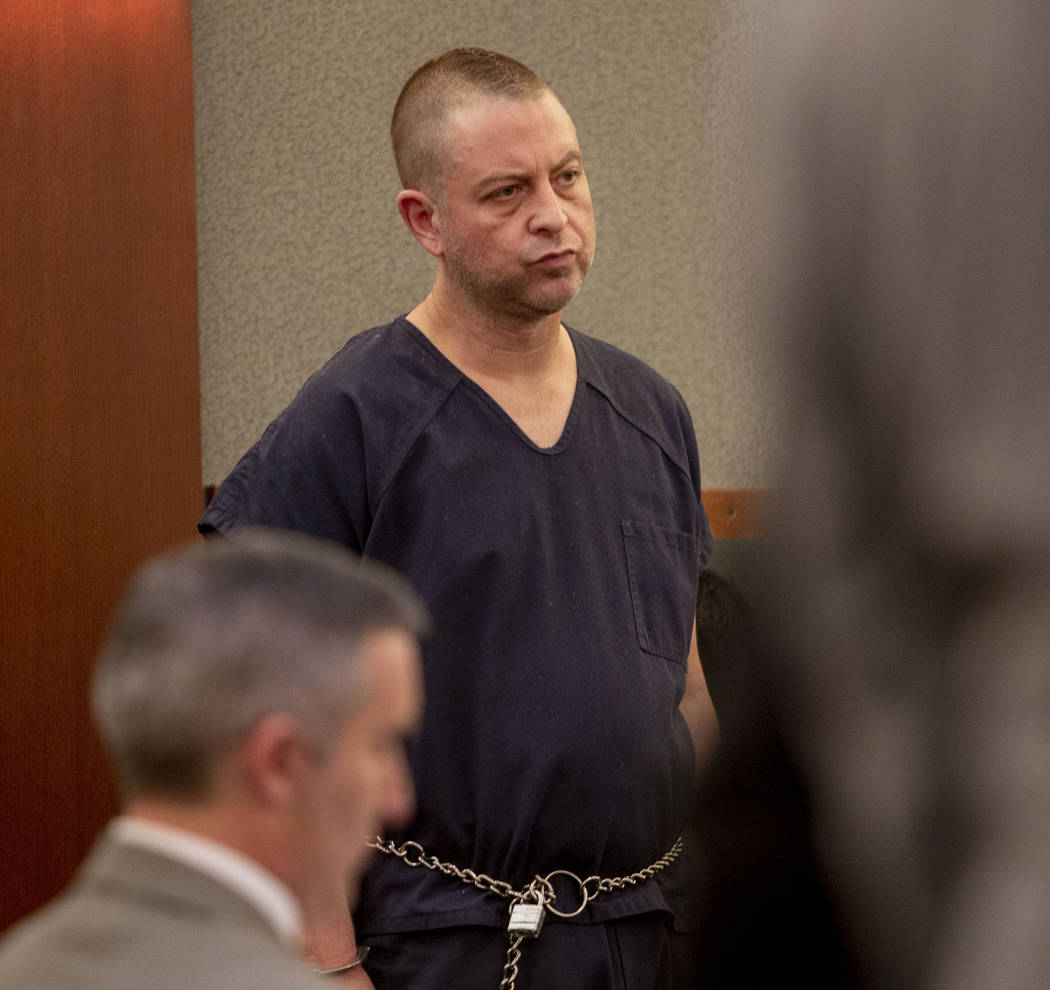Christopher Prestipino appears in court during a hearing at the Regional Justice Center in Las ...