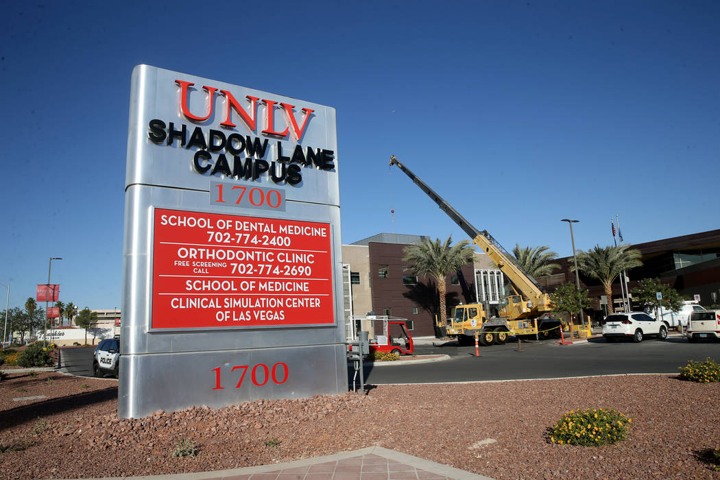 The UNLV Shadow Lane campus in Las Vegas Tuesday, Oct. 29, 2019. The UNLV School of Medicine ha ...