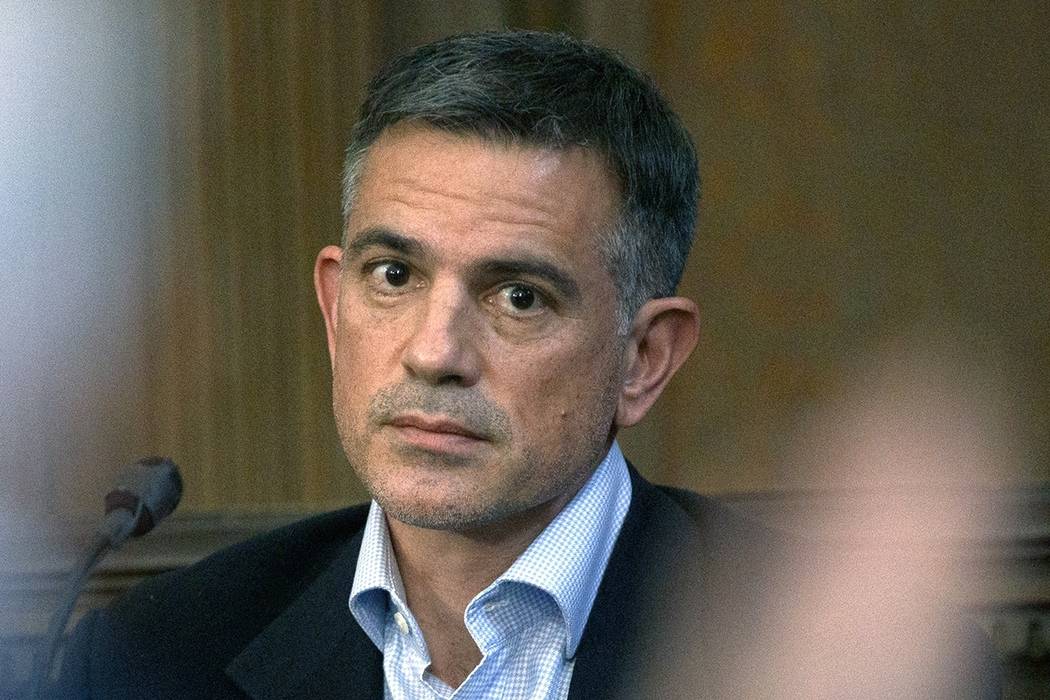 FILE - In this Dec. 4, 2019, file photo, Fotis Dulos, charged with murdering his estranged and ...