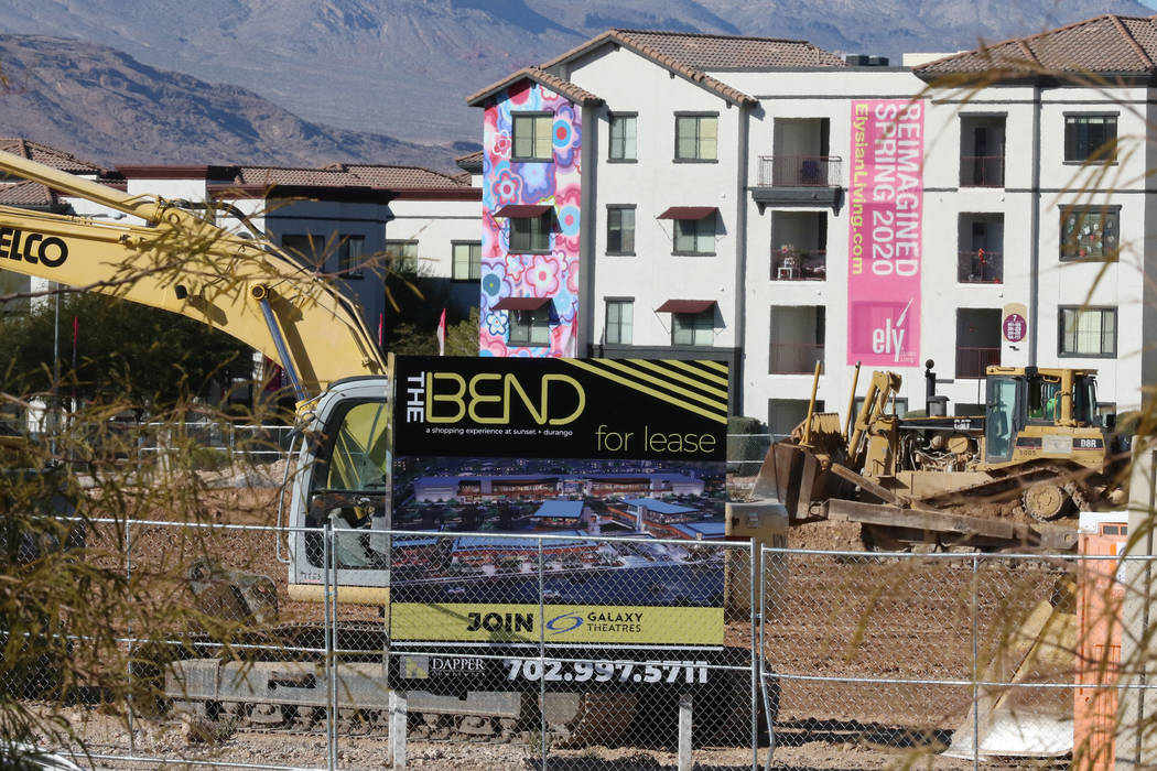 Heavy construction equipments used on construction sites are seen at The Bend, a retail project ...