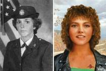 Tamara Lee Tigard is seen in an undated military photo and artist rendering by the DNA Doe Proj ...