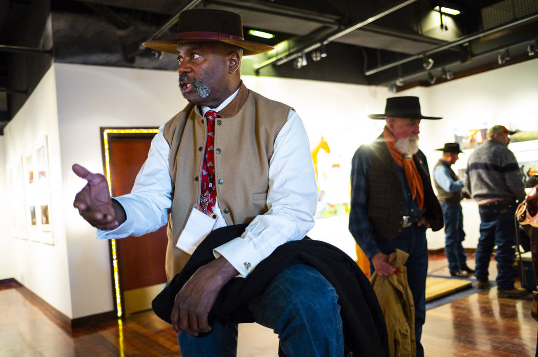 Pete Taylor, of Oakland, Calif., talks about his experiences as a cowboy during the 36th annual ...