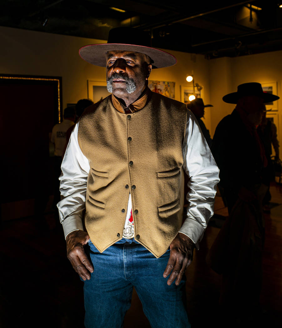 Pete Taylor, of Oakland, Calif., poses for a portait during the 36th annual National Cowboy Poe ...