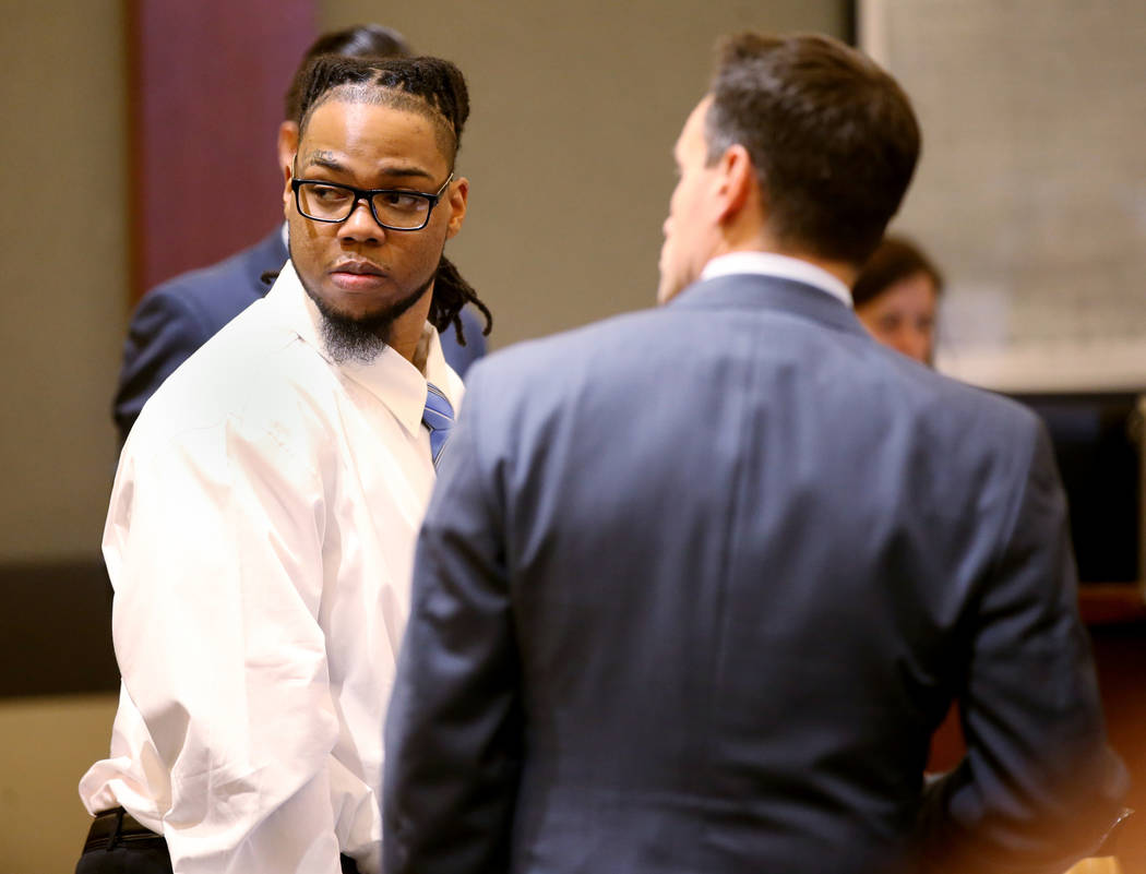 Ray Charles Brown during his trial at the Regional Justice Center in Las Vegas Friday, Jan. 31, ...