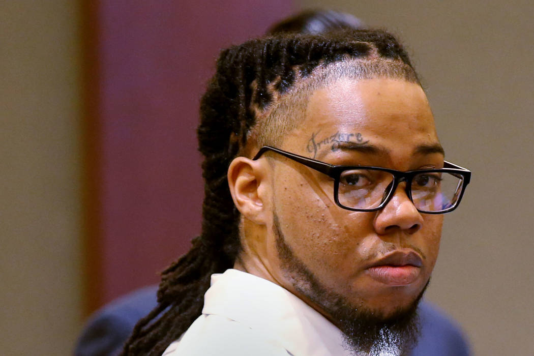 Ray Charles Brown during his trial at the Regional Justice Center in Las Vegas Friday, Jan. 31, ...