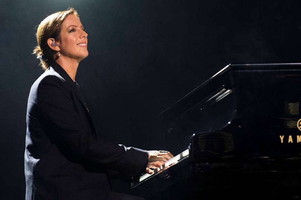 Singer/songwriter Sarah McLachlan performs during WE Day Toronto at the Scotiabank Arena on Thu ...