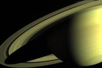 The Cassini-Huygens spacecraft returned this image of Saturn on Sunday, May 16, 2004, taken wit ...