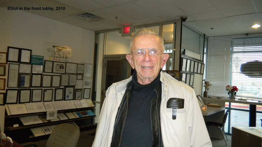 Elliot Shaikin, owner of 24/7 Private Vaults, inside the lobby of his business in Las Vegas in ...