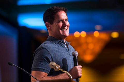 Entrepreneur Mark Cuban answers questions from students during the Adelson Educational Campus' ...