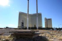 The property of the abandoned, partially built SkyVue observation-wheel project on the south en ...