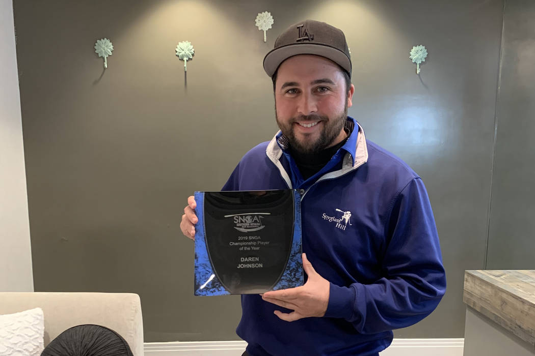 Daren Johnson, the 2019 Southern Nevada Golf Association championship division player of the ye ...