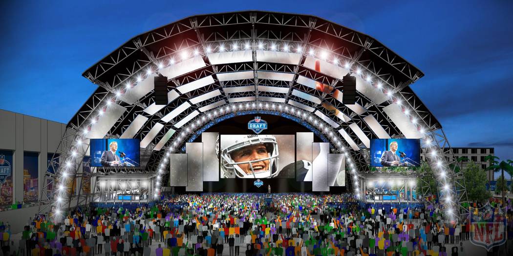 The main NFL Draft stage is planned for the Caesars Forum next to the Linq in Las Vegas. (NFL)