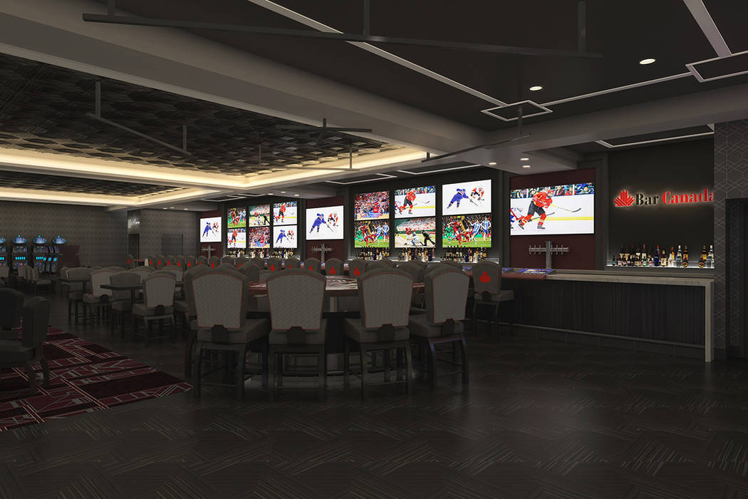 Artist rendering of the new BarCanada, coming to the D Las Vegas in March. (PGAL)