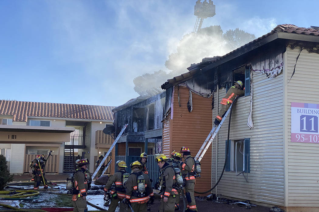 Apartment fire in west Las Vegas causes heavy damage Las Vegas Review