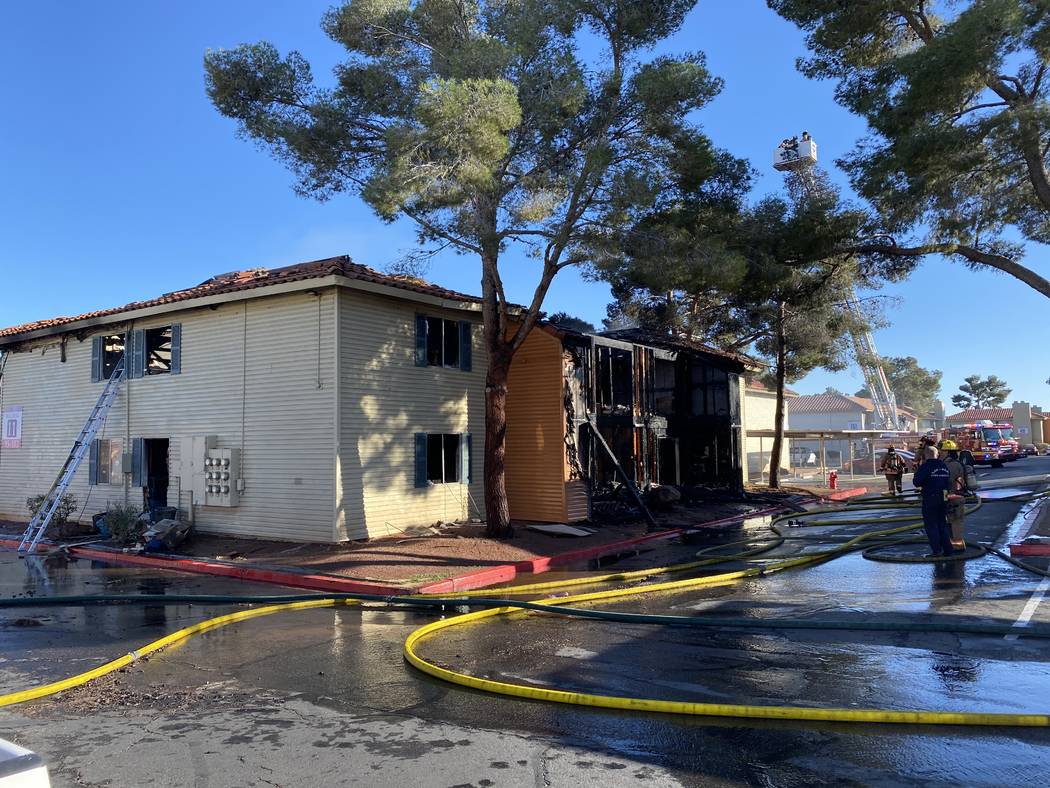 Apartment fire in west Las Vegas causes heavy damage Las Vegas Review