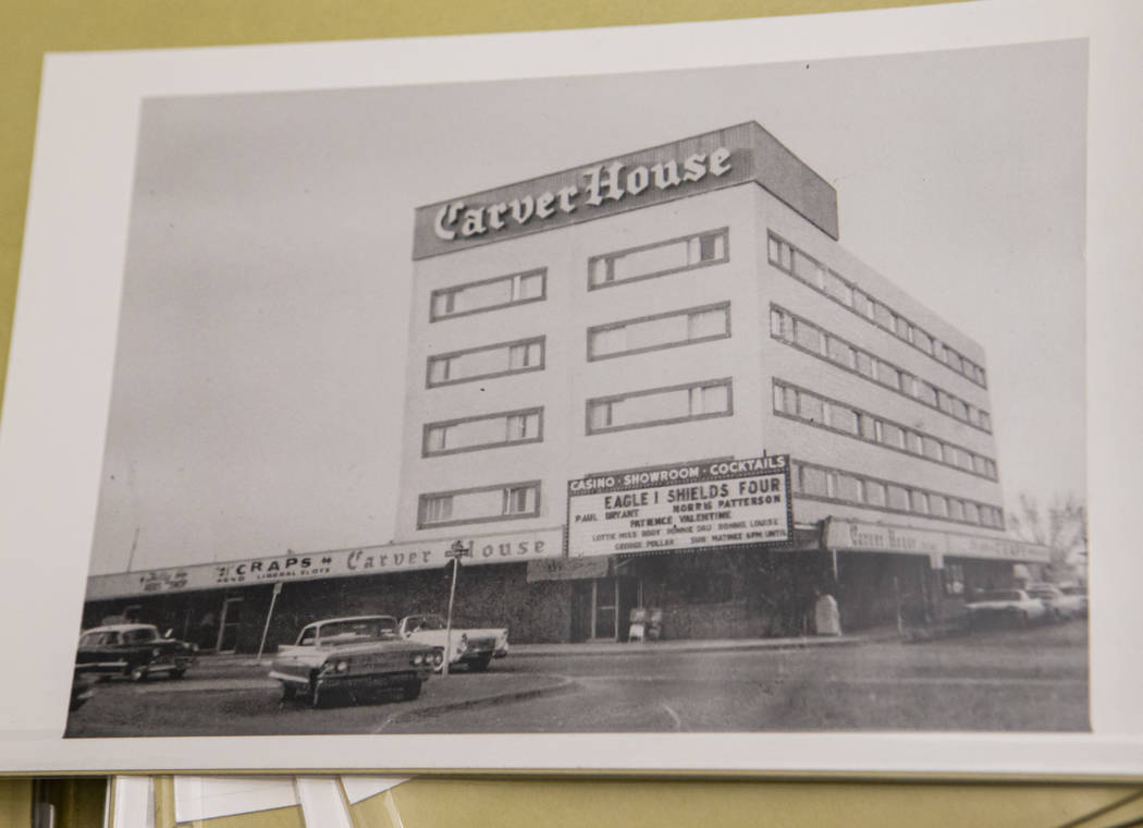 Carver House hotel-casino, D and Jackson streets, 1961 or 1962 in Las Vegas (UNLV Special Colle ...