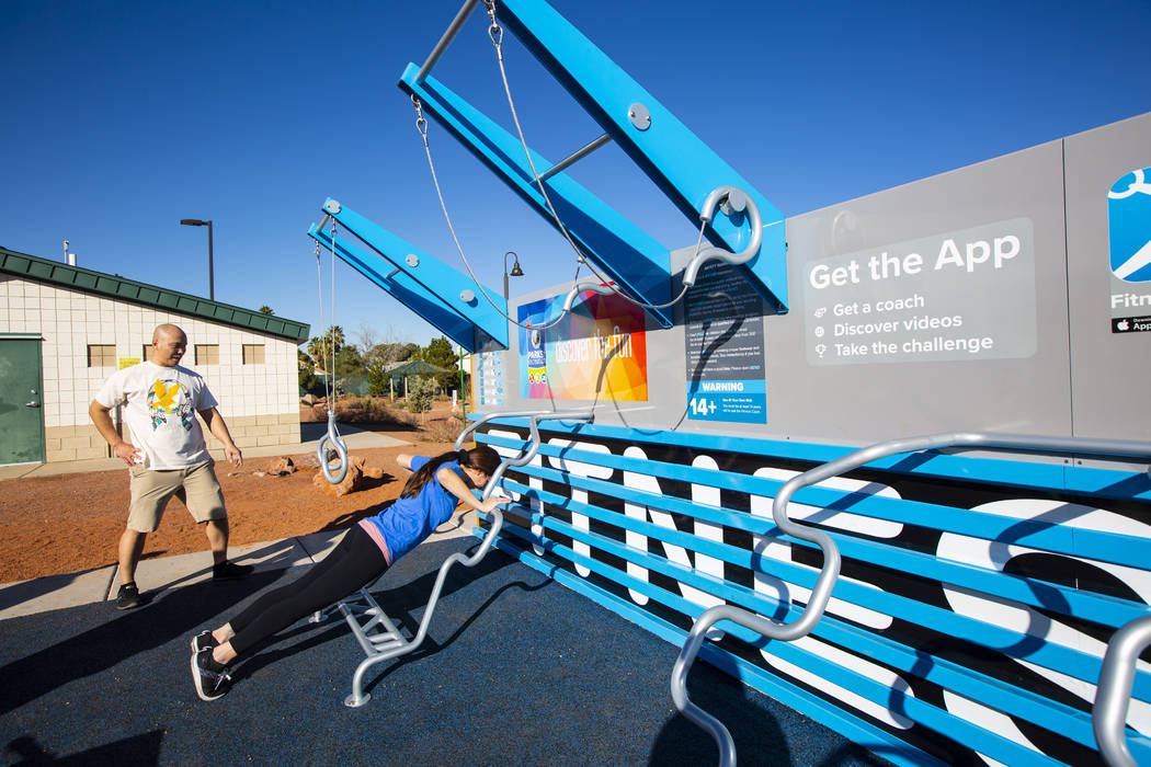 Andrea Anzalone, corporate challenge coordinator for the City of Las Vegas' Parks and Recreatio ...