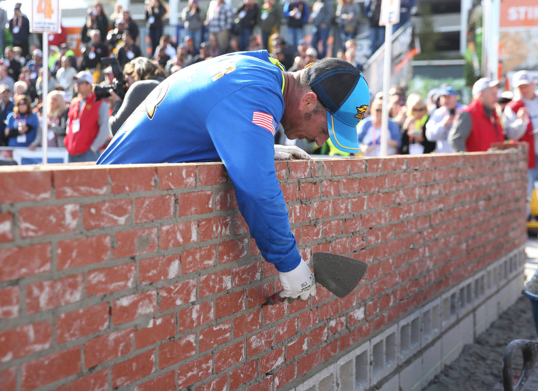 Cole Stamper, of Wheatley, Ky., participates in the 2020 Spec Mix Bricklayer 500 competition du ...