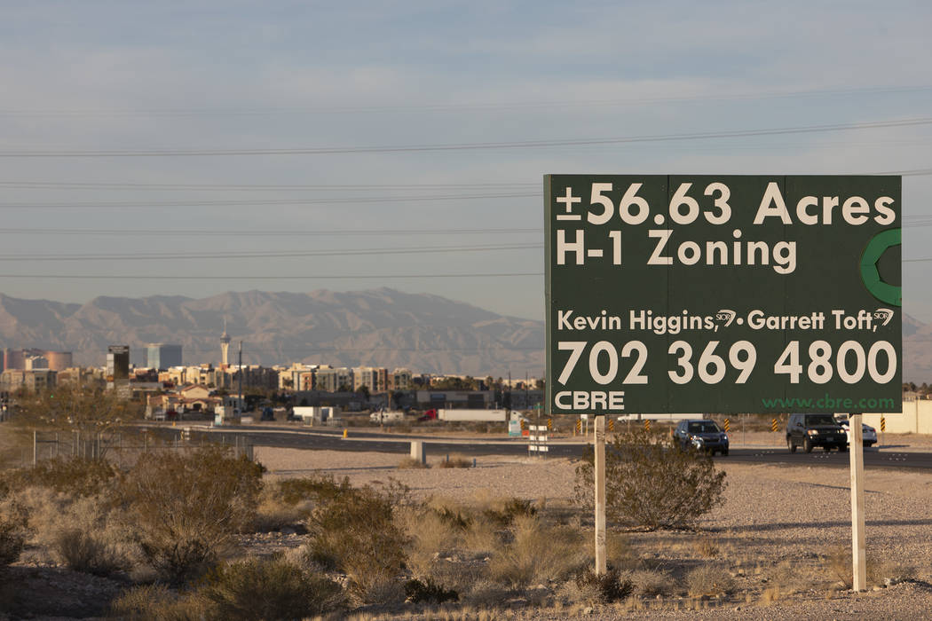 A roughly 57-acre property at the northwest corner of Las Vegas Boulevard and Cactus Avenue, ow ...