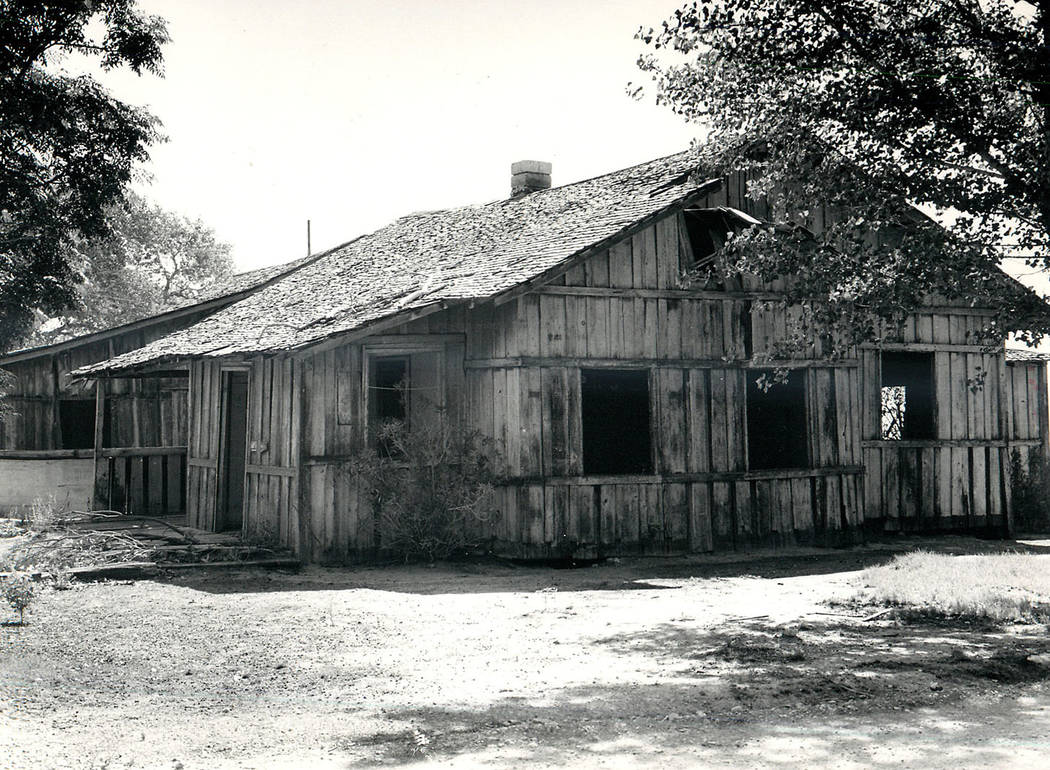 The guest house at Keil Ranch is seen in June 1986. (Las Vegas Review-Journal file)